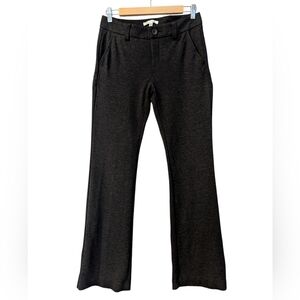 CAbi Ponte Knit Trousers Pants Size 6 Charcoal Gray